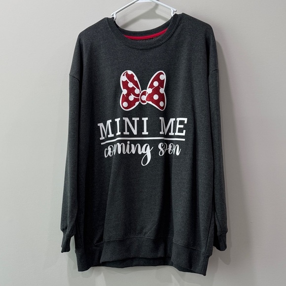 Disney Maternity Sweatshirt with Minnie Mouse Graphic Detail - Picture 1 of 9
